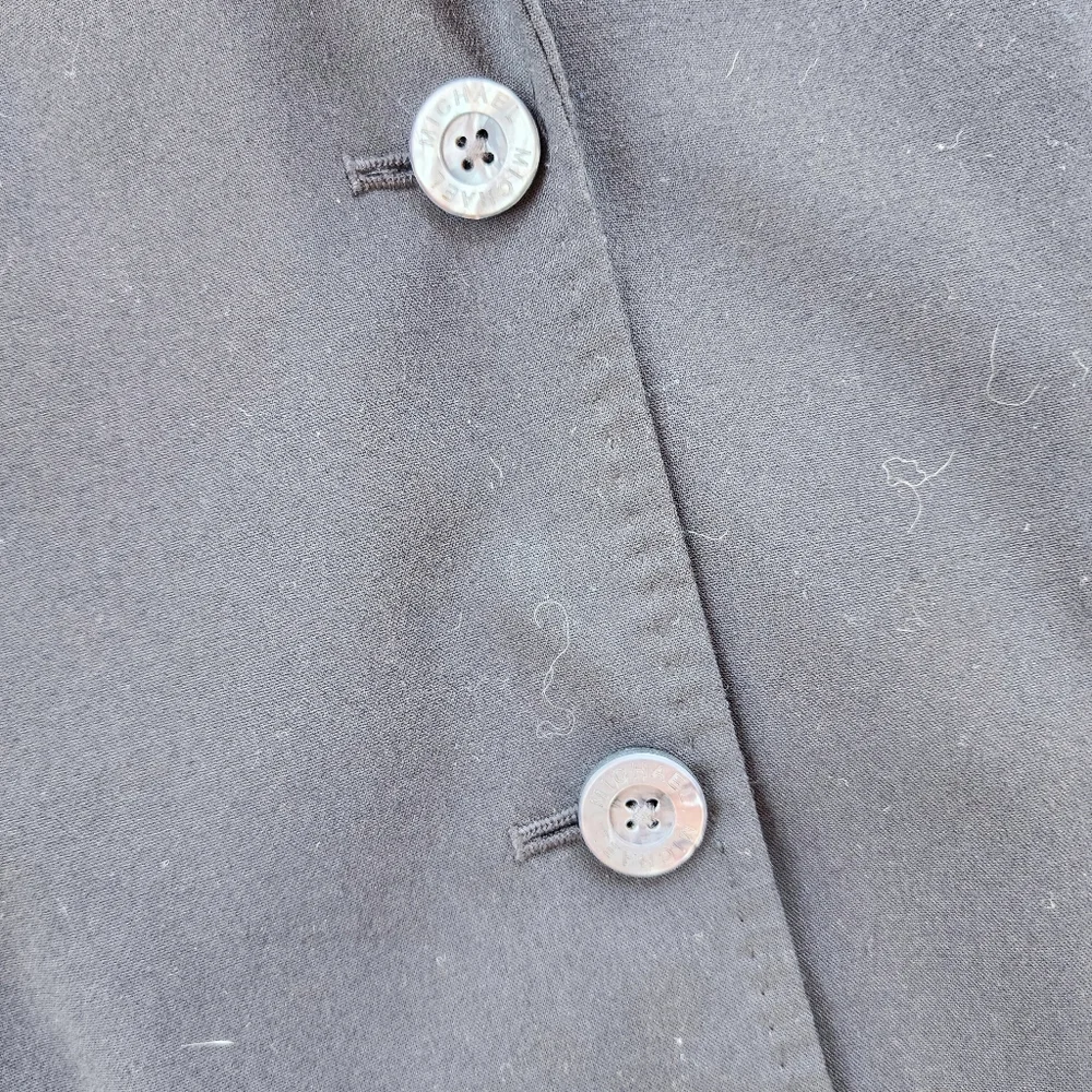 Michael‎ Kors Womens Black Double Button Blazer